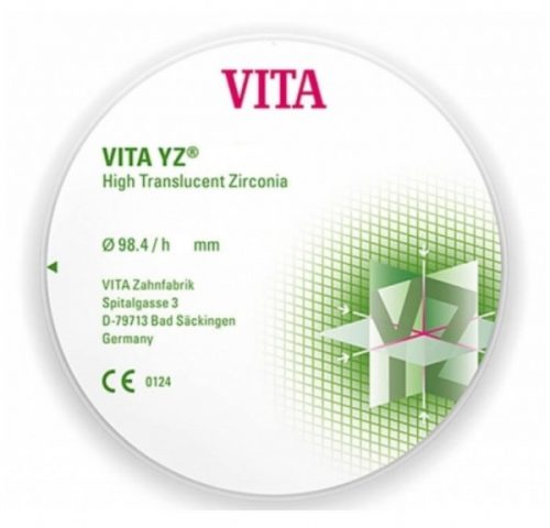 VITA YZ HT високотранслюцентний цирконій, колір white-HT, Ø 98.4мм, h 18мм