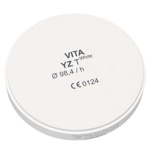 VITA YZ T транслюцентний цирконій, колір white-T, Ø 98.4мм, h 18мм