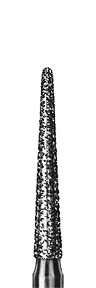 Діамантовий бор, форма подовжений конус з заокругленим кінцем, діаметр 016