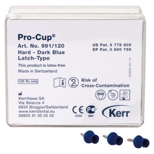 Чашечки Pro-Cup Latch-type, жорсткі, темно-сині, 120 шт