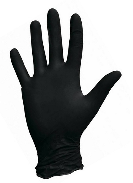 NITRYLEX BLACK рукавички нітрилові оглядові неприпудрені нестерильні, 100шт, колір чорний, розмір XL