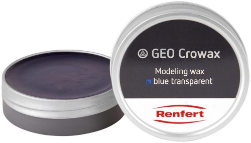 Віск моделювальний синій, прозорийй GEO Crowax, 80 гр., Синій, 80 г