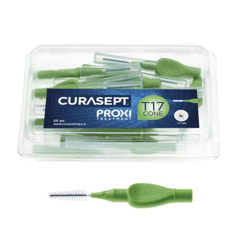 Йоржики міжзубні CURASEPT PROXI T17 CONE, GREEN, REFILL BOX, 25 шт, світло зелений