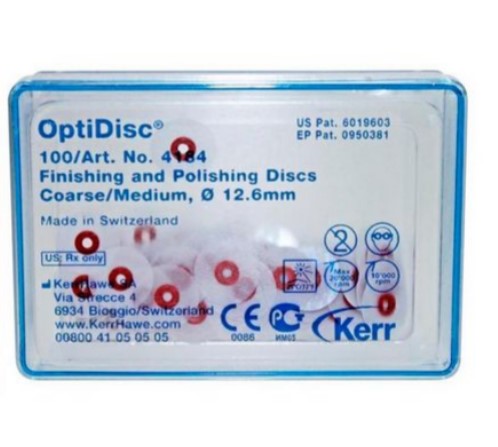 Полірувальні диски OptiDisc, середні, 12,6 мм, 100 шт