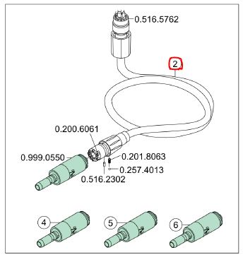 Шланг для мікромотору INTRA KL 701,703LED