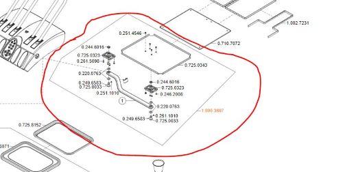 Набір для 2-ох стандартних тримачів лотків для PRIMUS 1058 S, для версії S