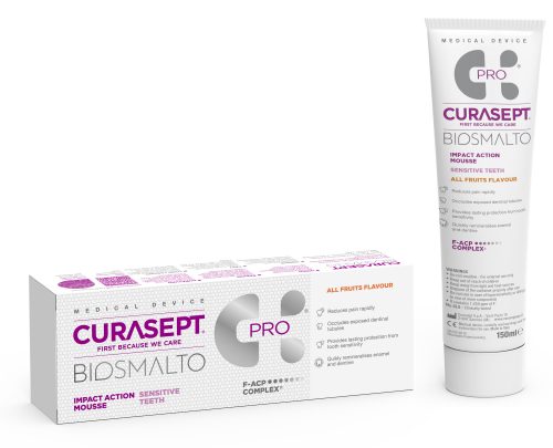 Мус CURASEPT BIOSMALTO MOUSSE SENSITIVE TEETH, FRUITS, 150 мл