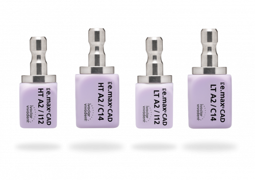 Блоки дисилікат літію IPS e.max CAD CEREC/inLab, колір LT A2, розмір I12/5шт, LT А2, I12/5