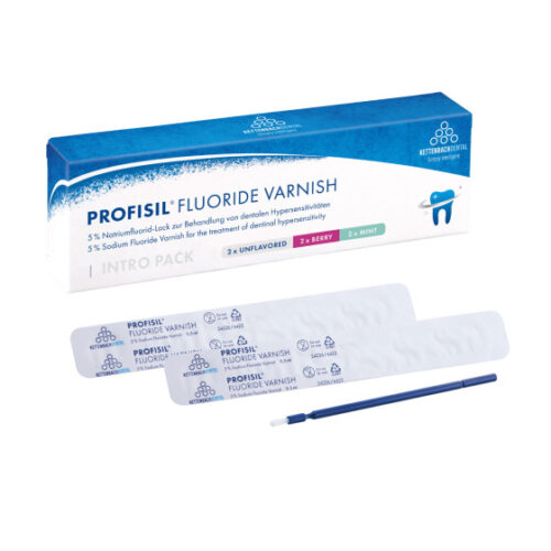 Захисний гель лак із фторидом Profisil Fluoride Varnish, стартовий набір, 6 x 0,5 мл
