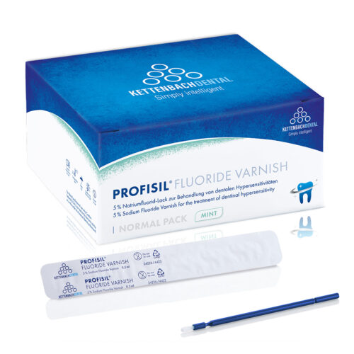 Захисний гель лак із фторидом Profisil Fluoride Varnish, м’ятний, 50 x 0,5 мл