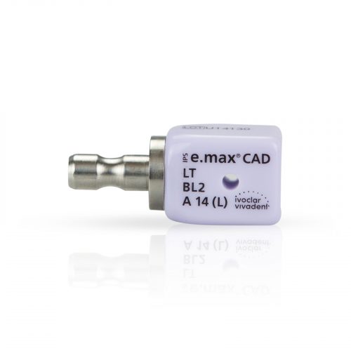 Блоки дисилікат літію IPS e.max CAD CER/inLab, колір LT B2, розмір A14 (L)/5 шт, B2