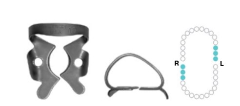 Кламер для кофердаму №10, RDCM10, 2,84