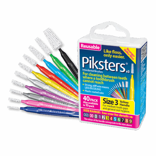 Міжзубні йоржики Piksters, розмір 000 (діаметр 0.55) темно сині, 40 шт