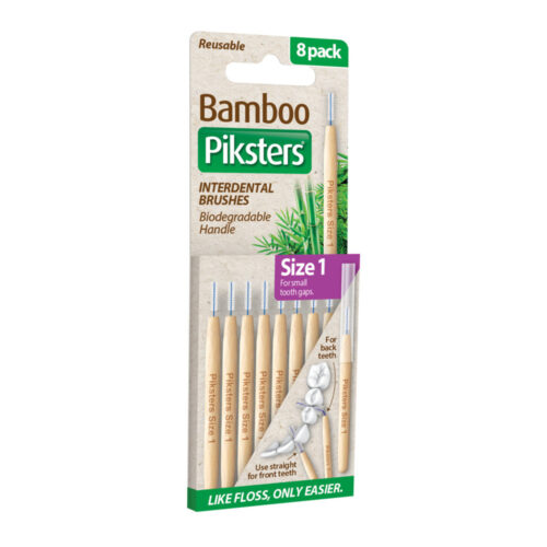 Міжзубні йоржики Piksters Bamboo, розмір 1, 8 шт. фіолетові