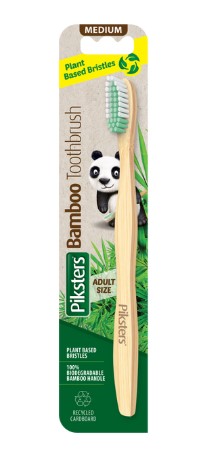 Зубна щітка для дорослих Piksters Bamboo Medium