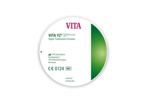 VITA YZ STMulticolor супер транслюцентний цирконієвий диск, A3, Ø 98.4мм, h 18 мм