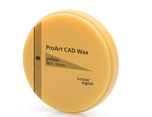 Віск ProArt CAD Wax yellow 98.5-16mm/1, Жовтий 16мм/1, 1шт
