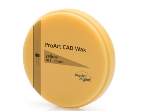 Віск ProArt CAD Wax yellow 98.5-20mm/1, жовтий  20мм, 1шт