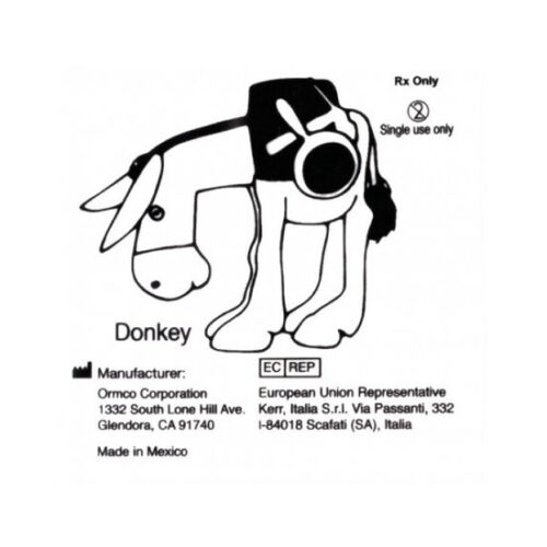 Еластики інтраоральні, зоопарк, 1/2 дюйма, середньо-сильний натяг, віслюк. 1шт