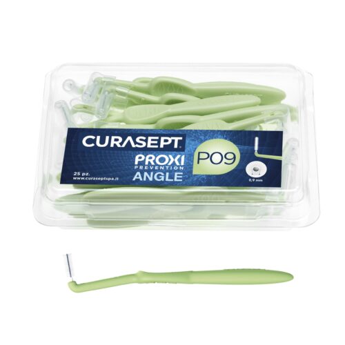 Йоржики міжзубні CURASEPT PROXI ANGLE P09, LIGHT GREEN, REFILL BOX, 25 шт