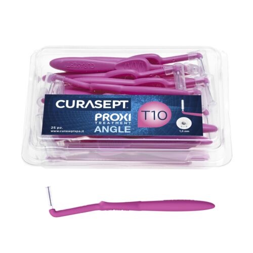 Йоржики міжзубні CURASEPT PROXI ANGLE T10, FUXIA, REFILL BOX, 25 шт, фуксія
