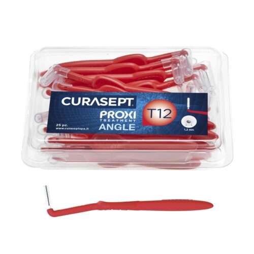 Йоржики міжзубні CURASEPT PROXI ANGLE T12, RED, REFILL BOX, 25 шт