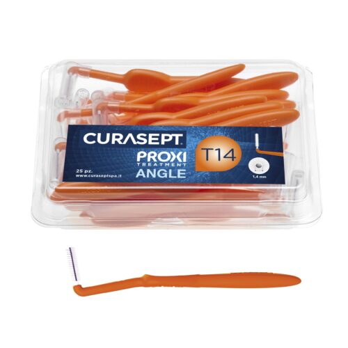 Йоржики міжзубні CURASEPT PROXI ANGLE T14, ORANGE, REFILL BOX, 25 шт, помаранчевий