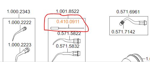 Голка для прочищення насадок для скеллера (1шт), Р0.410.0911/5