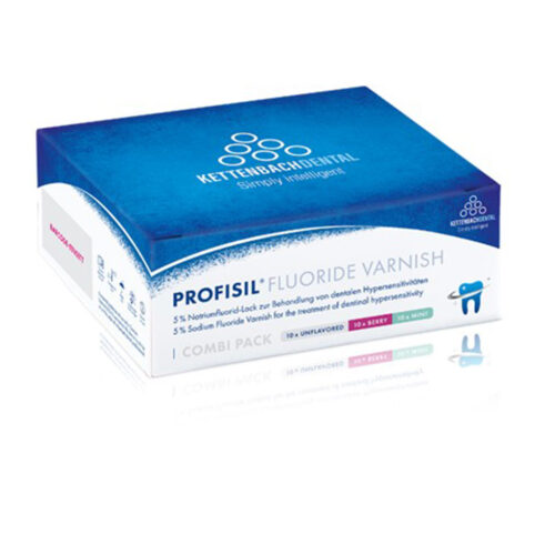 Захисний гель лак із фторидом Profisil Fluoride Varnish комбіновані смаки, 30 x 0,5 мл