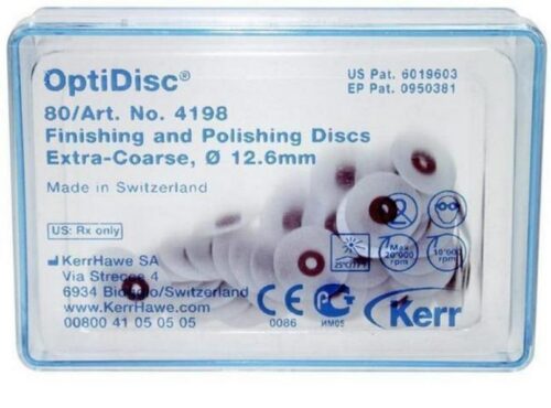 Полірувальні диски OptiDisc, грубі, 12,6 мм, 80 шт