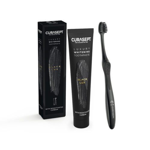 Набір CURASEPT LUXURY WHITENING, BLACK, Чорний, 75 ML