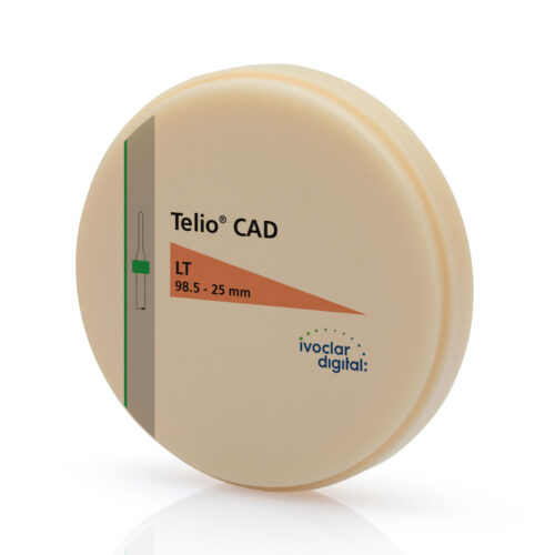 Диск для тимчасових конструкцій Telio CAD, колір LT BL3, розмір 98.5-25мм/1 шт, LT BL3 98.5-25мм/1